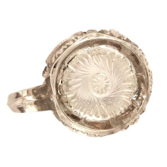 Vintage US Glass Childs Creamer Clear Glass With Intricate Star Design EAPG - Picture 6 of 8